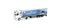 Herpa 959780 - 1/87 Scania Cs 20 Hd KüHlkoffer-Sattelzug Heide Logistik - Neu