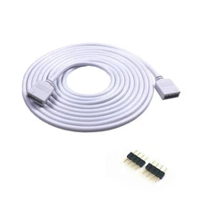 (1x) 5.0 m - 4 Color RGB Extension Cable LED Strip Connector Extension Wire 4...