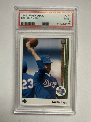1989 Upper Deck - Nolan Ryan football #774 PSA 9