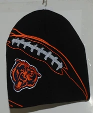 NFL Team Apparel Licensed Chicago Bears Black Winter Cap