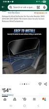Motoparty Wind Deflector for Porsche Boxster 2012-2016 981 2017-2020 718 4.5mm
