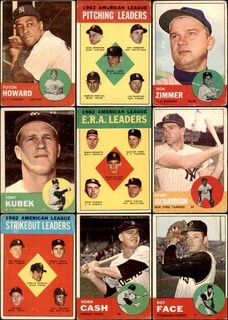 1963 Topps Baseball Partial Set (300) Good to VG GMCARDS