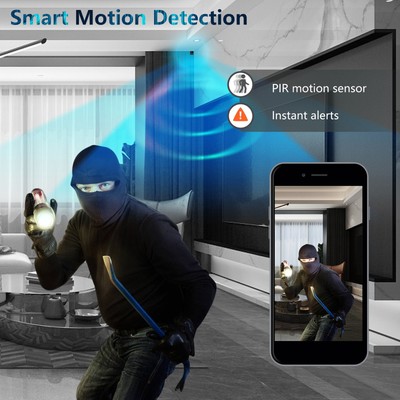 4K Wireless Mini Camera HD Night Vis-ion Cell Phone Remote Plug Free Long St Fit