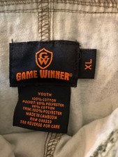GameWinner camoflauge youth L overalls