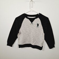 U.S. Polo Assn. Boys Fleece Crew Neck Pullover Sweatshirt size 5/6