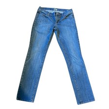 Old Navy The Diva Straight Leg Jeans Women Size 8 31x30.5 Blue Denim Low Rise