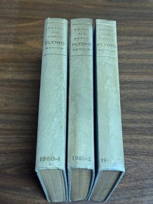 Royal Air Force Flying Review Bound Volumes 1960-63 Lot of 3 Aviation Magazines
