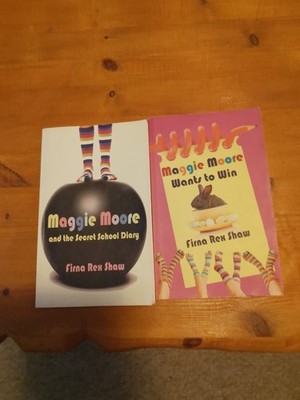 2 MAGGIE MOORE BOOKS JOBLOT BUNDLE BY FIRNA REX SHAW-SECRET SCHOOL DIARY+
