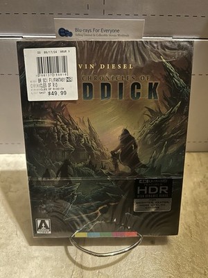 The Chronicles of Riddick 4K Limited Edition UHD Blu-ray [2004] Arrow Slip Cover