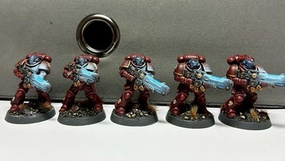 Warhammer 40k Primaris Space Marines Hellblaster Squad   teilweise bemalt