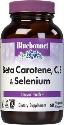 BlueBonnet Beta Carotene C and E Plus Selenium 60 Count (Pack of 1) 