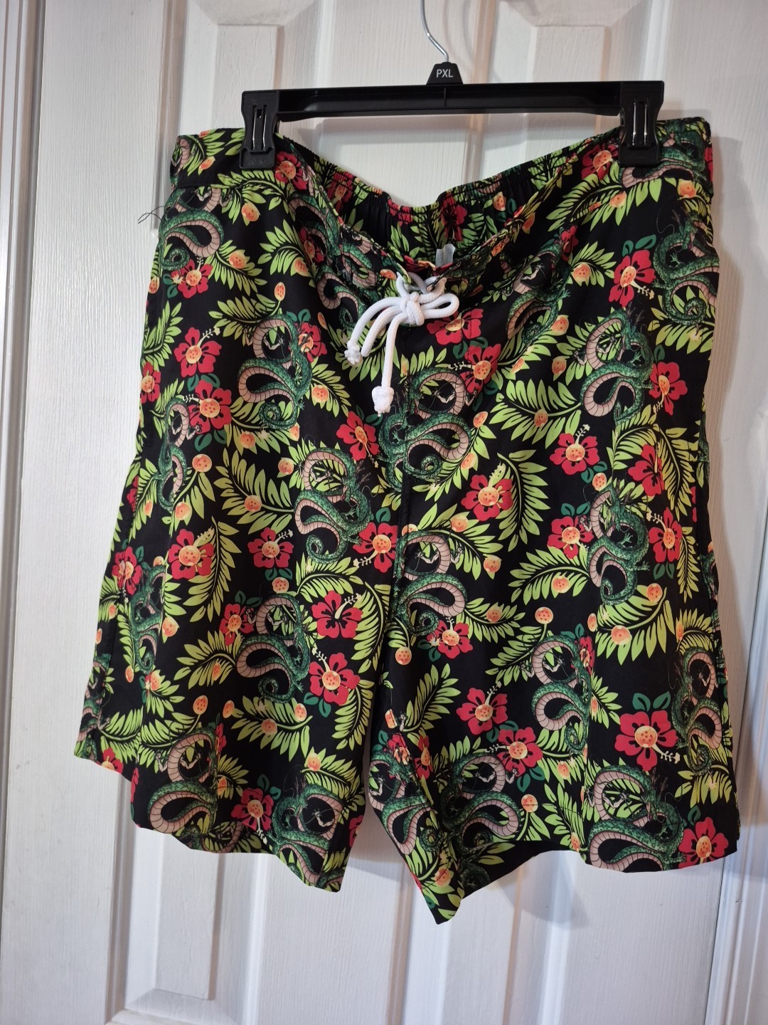 Dragon Ball Z Vintage Swimtrunks SZ 2XL Shorts Lined Hawaiian Shenron Dragon