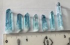 Aqua Aura Quartz Crystal Points - Polished, Assorted set of Seven- 1”- 1.5” long — photo 3
