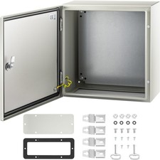 Steel Enclosure, 16 X 16 X 8'' NEMA 4X Steel Electrical Box, IP66 Waterproof