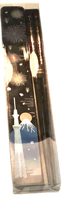 Tokyo Skytree Mount Fuji Japanese Chopsticks Pair Set 23cm Made in Japan NIP