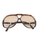 Yves Saint Laurent Sunglasses Brown Tortoiseshell Unisex Vintage B Condition