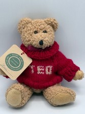 Boyds Bears 8" Bruce Plush Jointed Teddy in TED Red Sweater 1997 w/Tags 98038