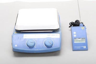 IKA C-MAG HS7 Digital Display Hotplate Stirrer & ETS-D4 Temperature Sensor Probe