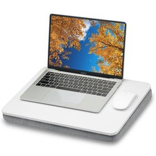 Portable Lap Desk with Pillow Cushion for Bed Couch - Fits 15.6 Laptop