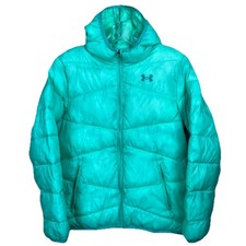 Under Armour ColdGear Prime Storm Puffer Jacket Girls Youth Large Loose Green