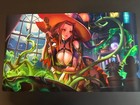 Witch Akiza Halloween Amanda LaPalme Manamoon premium cloth Playmat 1 Player