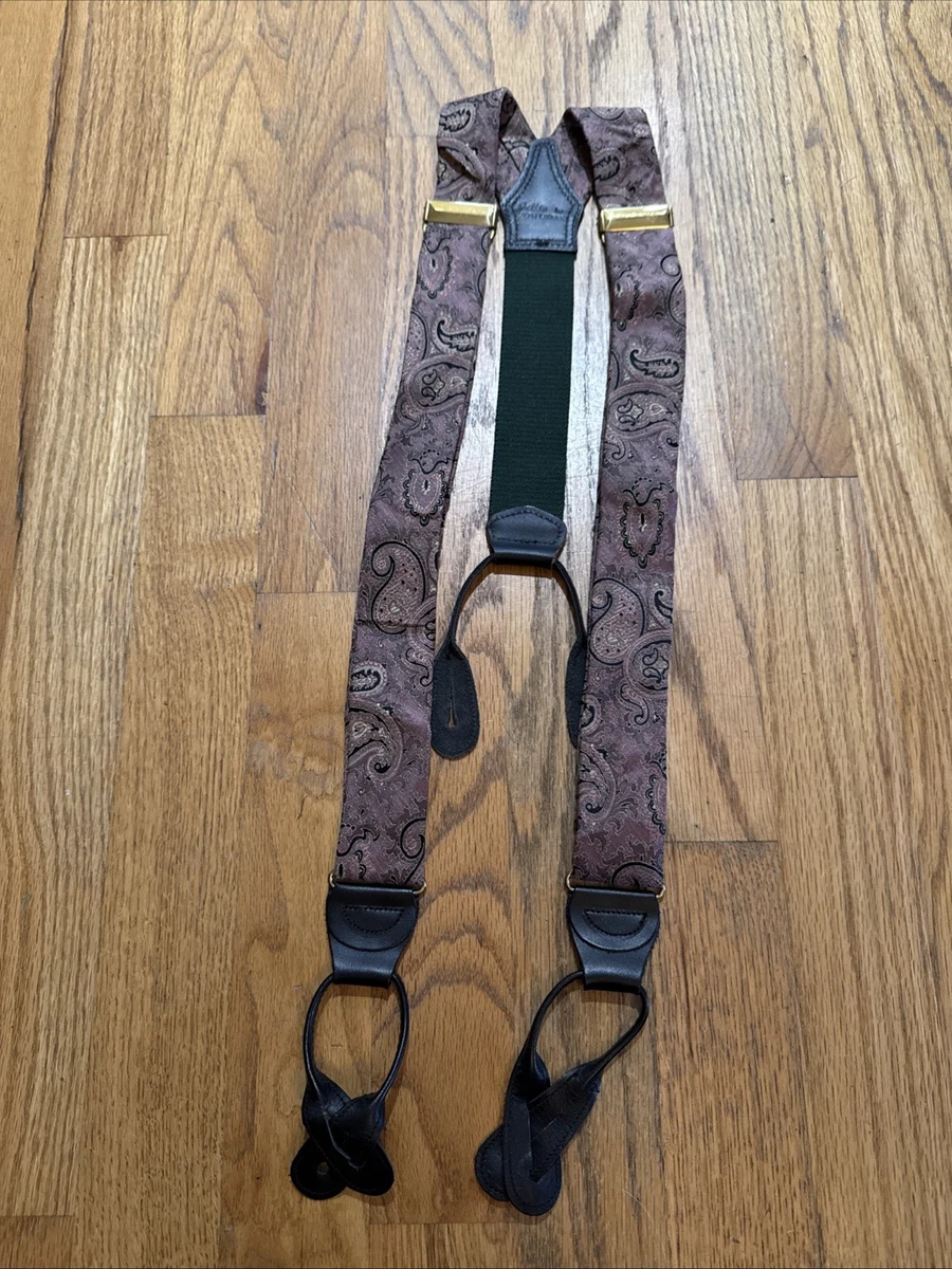 Polo by Ralph Lauren ブラックサスペンダー アメリカ製 Polo Ralph Lauren 100% Silk Suspenders for Men for sale | eBay