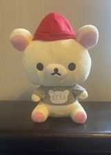Rilakkuma San-X: Korilakkuma In Bear T-Shirt With Red Hat XL 14" Round 1 Plush