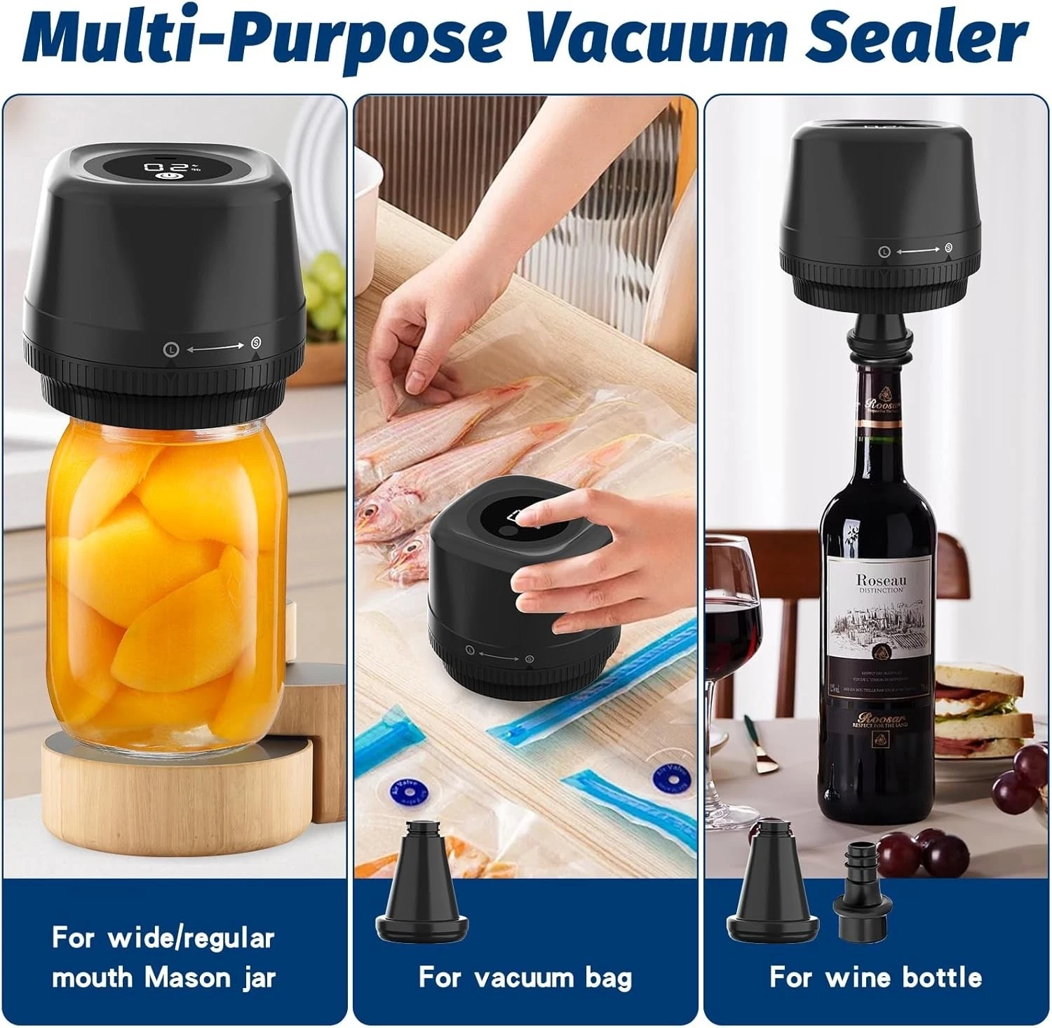Mason Jar Vacuum Sealer ⚡ Magical Kitchen Gadget Keeps Snacks Fresh ✨