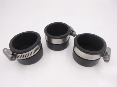 3 Pack Fernco 1-1/4" x 1-1/2" Quik Cap QC-1.68 Rubber