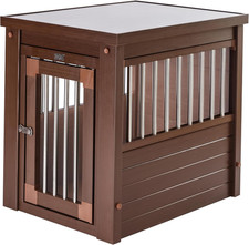 ECOFLEX Innplace Dog Crate  End Table, Indoor Furniture Style Pet Kennel for Sm