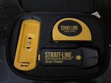 Strait-Line 3-Pc Laser Measuring System Tool Level Stud Finder & Base-Tested