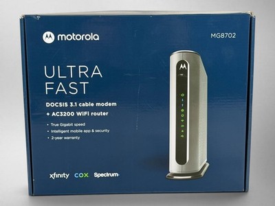 Motorola MG8702 DOCSIS 3.1 Cable Modem AC3200 WiFi Router New Open Box