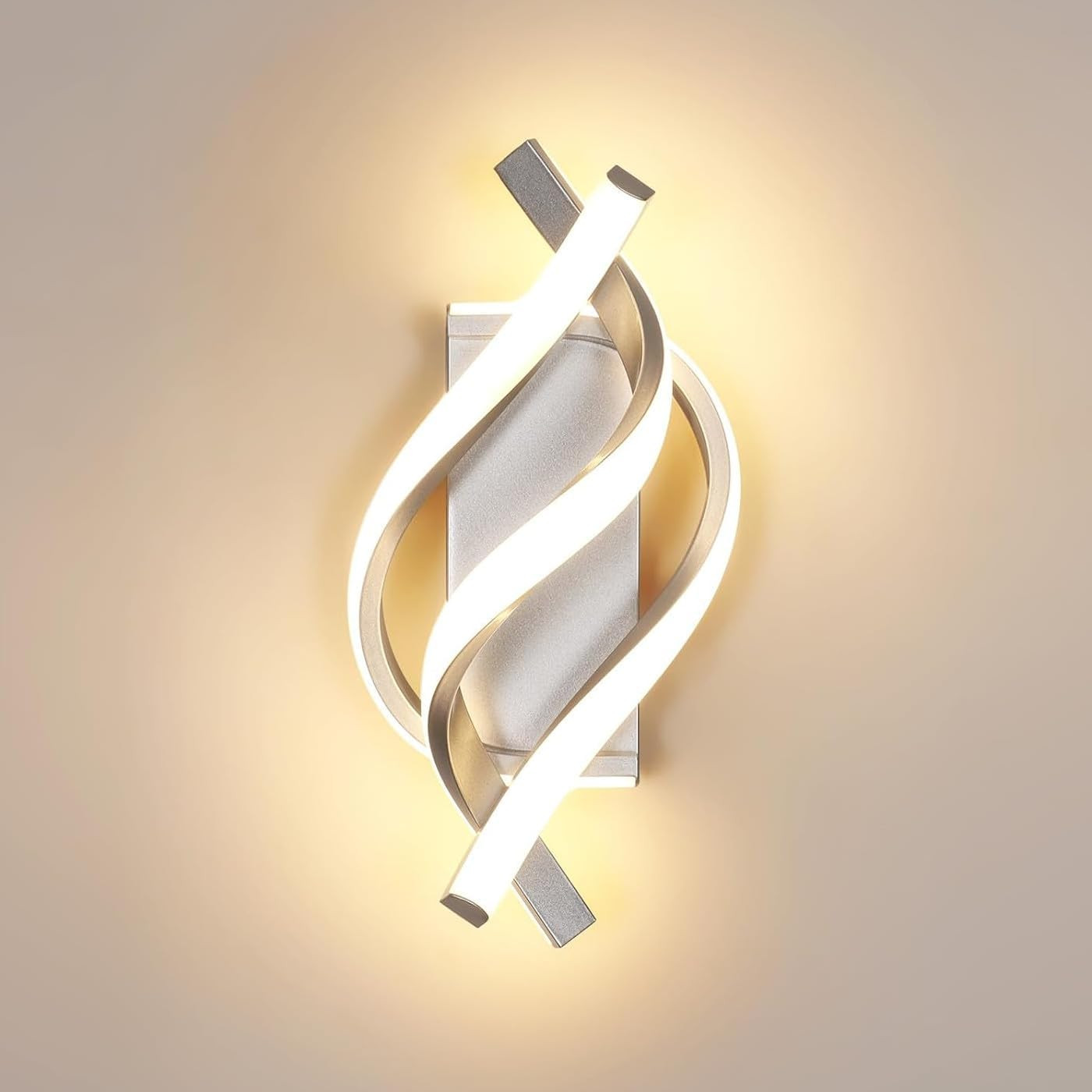 Applique Parete Creativa LED 22W Argento | Illuminazione Interni Chic