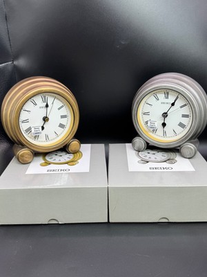 Uhr.Seiko Silber/Gold Antikfinish Manteluhr UVP 45,00 £