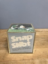 Vintage Hallmark Snap Shot 1970  s Acrylic Photo Cube Display 3.5x3.5  