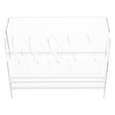 Roll Sticker Dispenser Barcode Acrylic Tape Organizer Stand Label Holder