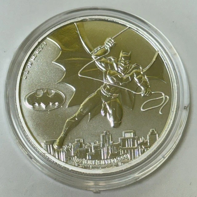 銀貨 バットマン 2オンス 大型銀貨 カラー 映画 フランス DCコミック