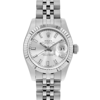 ROLEX Datejust 179174 Silver Bar 5 Rows Jubilee Bracelet Random Number secon...