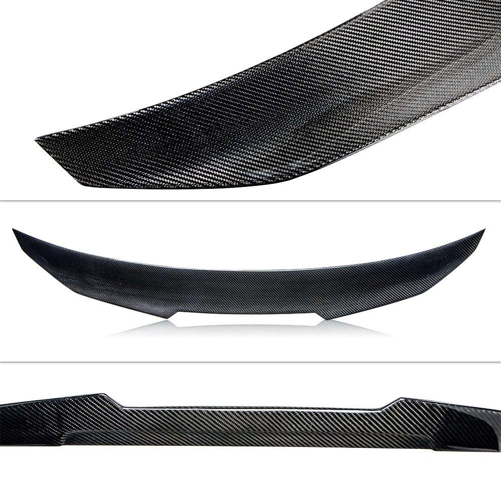For 2014-2024 Maserati Ghibli Real Carbon Fiber Trunk Spoiler High Kick Style