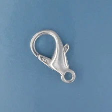Large .925 Sterling Silver Lobster Claw Clasp Connector 21mm (0.83") #44084