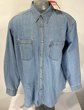 Levi's Vintage NWT Western Denim L Large Shirt Heavy Mens runs big New
