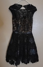 Jovani Black Lace Cocktail Dress Size 6 Formal Prom Homecoming Party Mini