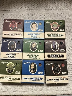 Dr. Squatch Star Wars Limited Edition Men's Bar Soap 9-Bar Bundle, New sealed
