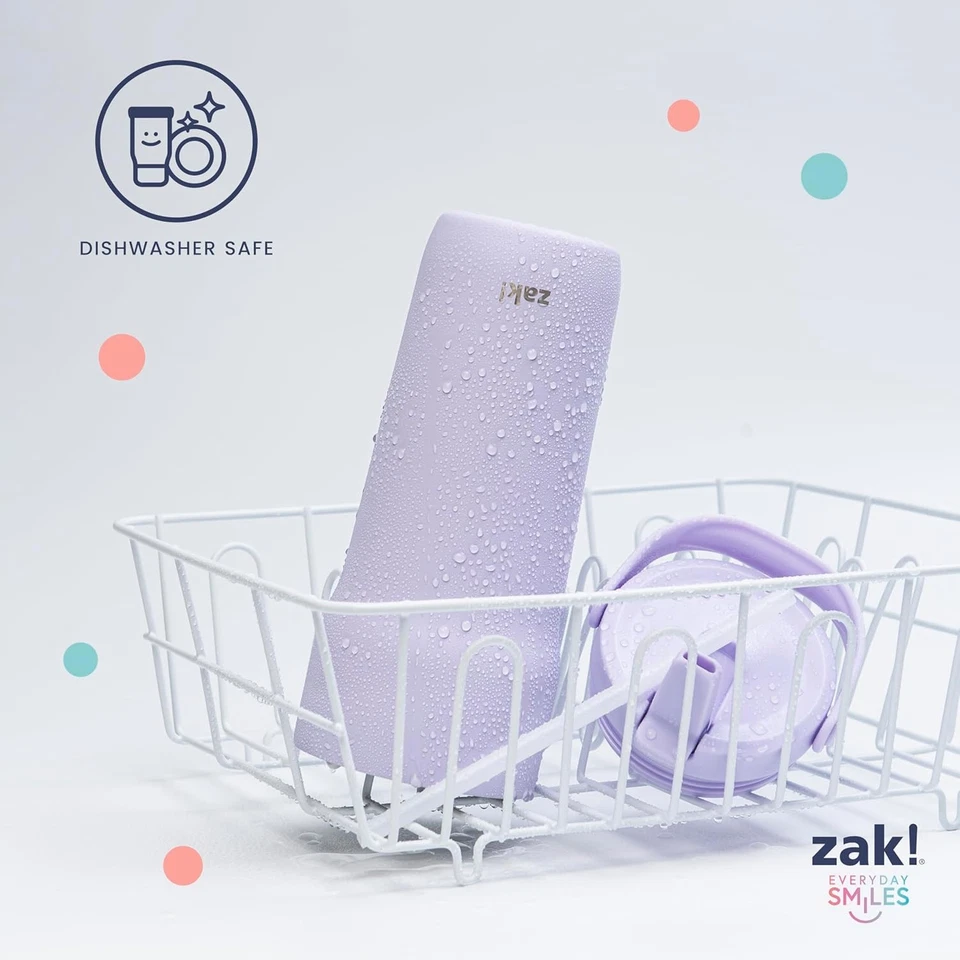 Vaso de viaje Zak Designs Sutton para llevar, acero inoxidable de 30 oz con aspiradora Foto 4 de 4