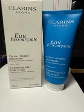 Clarins Silky Smooth Body Cream Hydrating Eau Ressourcante, 6.7 oz Tester Box