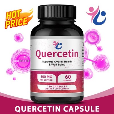 Quercetin 500mg Promote Cardiovascular Health,Balance Immune Health 120 Capsules