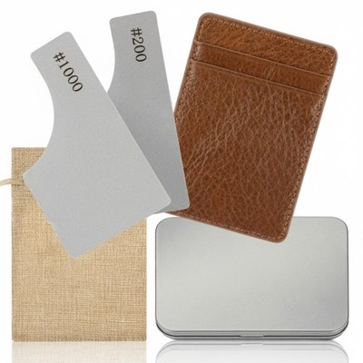 5 Pcs Diamond Sharpening Stone Tool Kit, Include 2 200/600 Grit 400/1000 Grit...