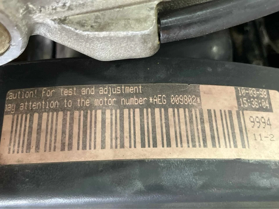 Conjunto de motor VW Volkswagen Beetle Golf Jetta 98-01 2,0 L (188 k millas) Foto 3 de 4