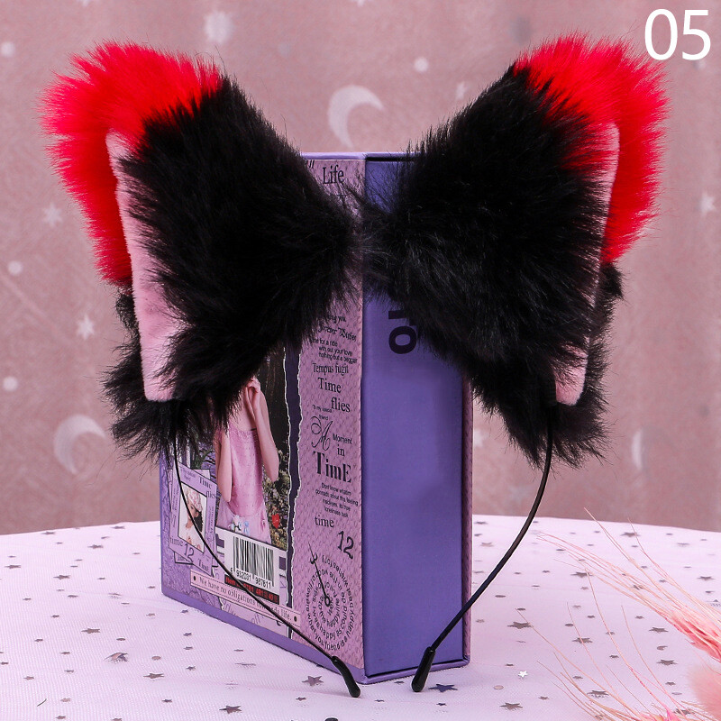 Cat Fox Ears Headband Costume Fur Anime Neko Cosplay Party