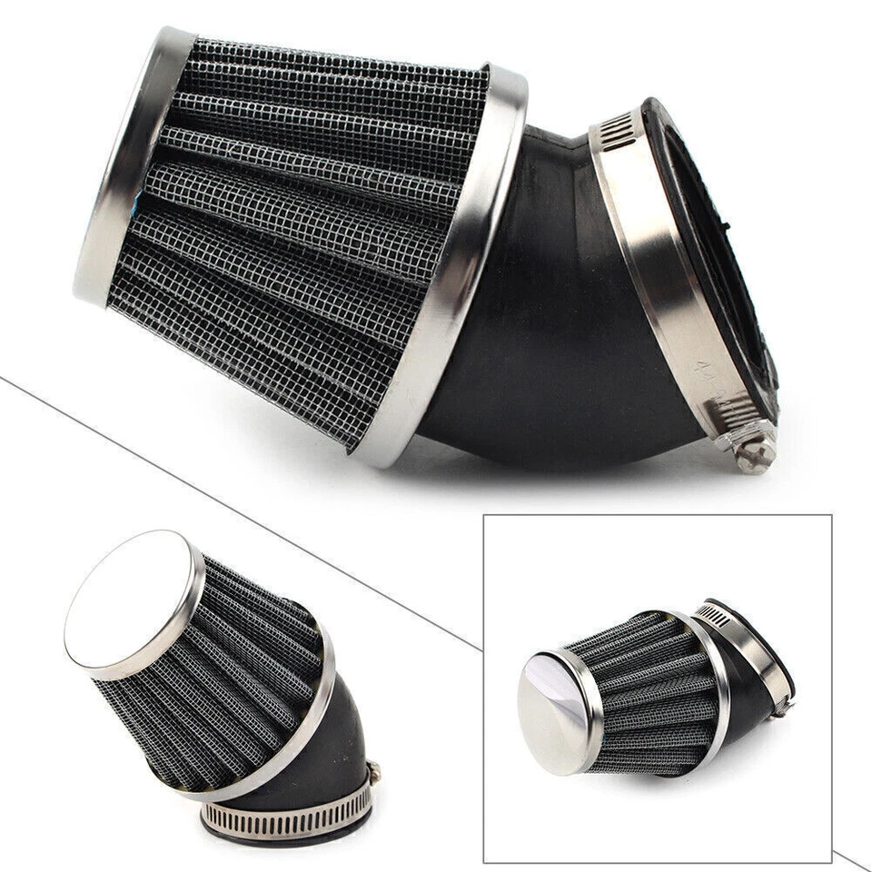 50mm Cold Air Filter Cleaner Universal For Motorcycle Scooter ATV Pit Dirt Bike - Изображение 3 из 4
